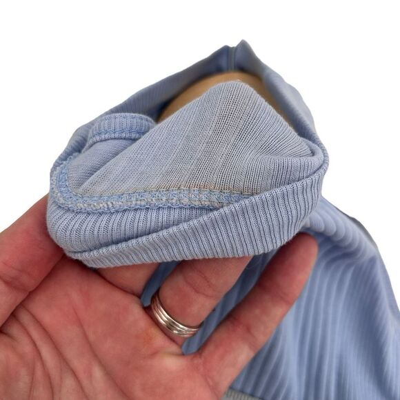 Anthropologie Maeve sky periwinkle blue mock neck sleeveless top size small - Picture 7 of 7